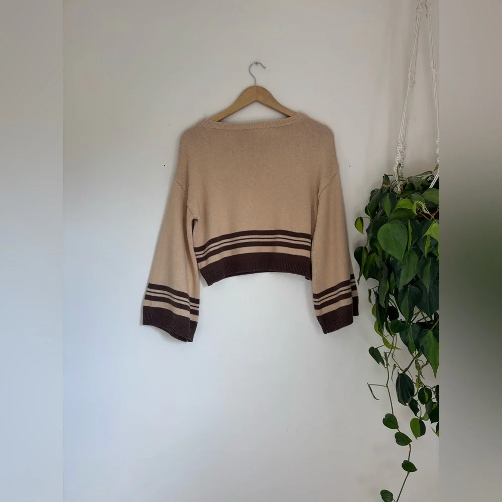 Saturday Sunday Anthropologie Knit Neutral Pullover - Picture 5 of 6